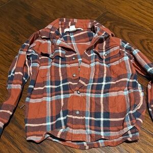 Old Navy Kids Plaid Shirt in Red and Blue